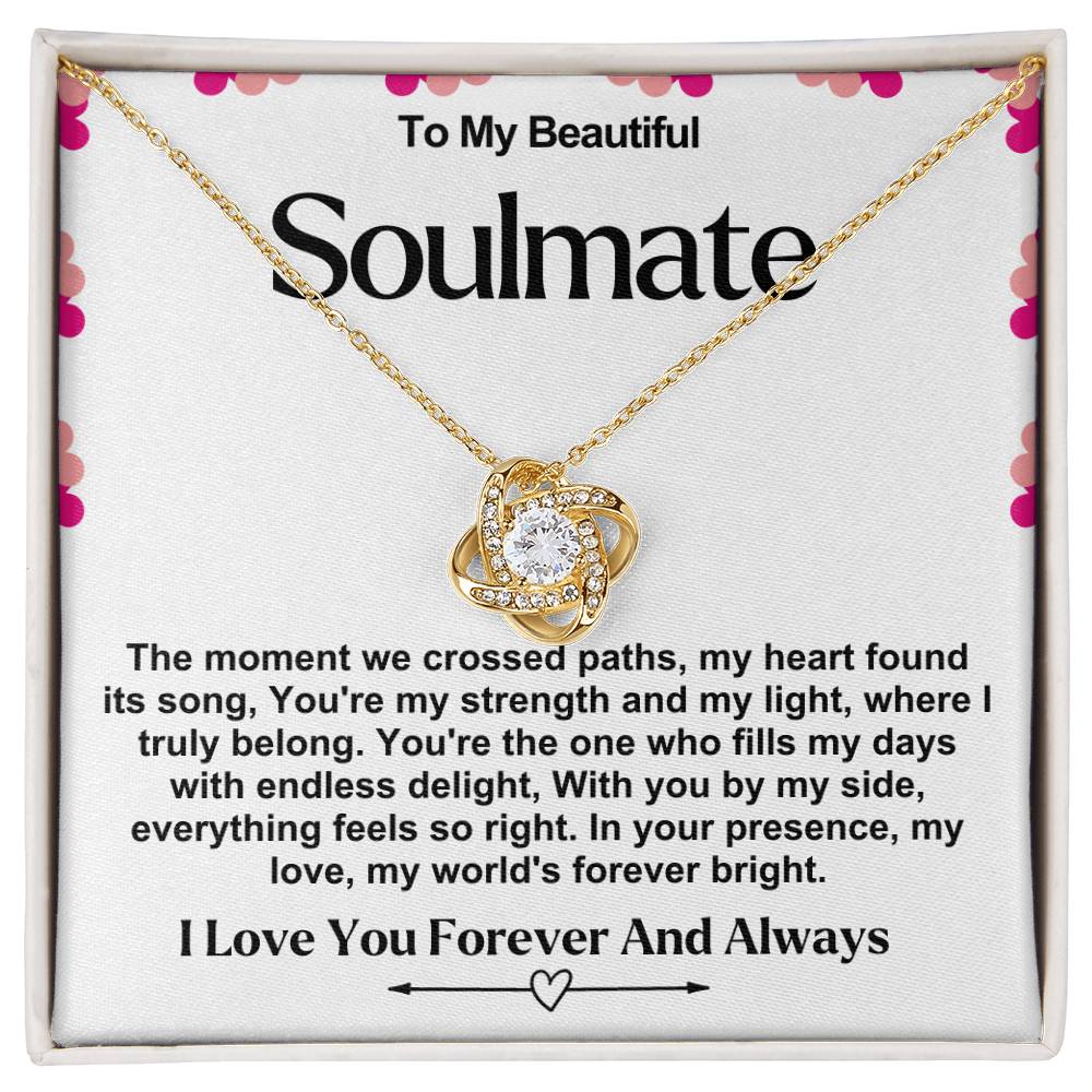 Soulmate Valentine Love Knot Necklace