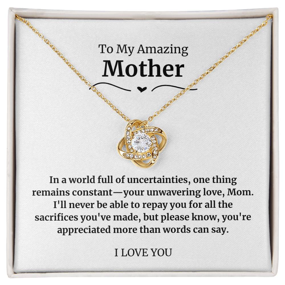 31 To My Amazing Mother Necklace