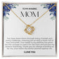To My Amazing Mom Love Knot Necklace