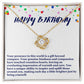 Happy Birthday Love Knot Necklace