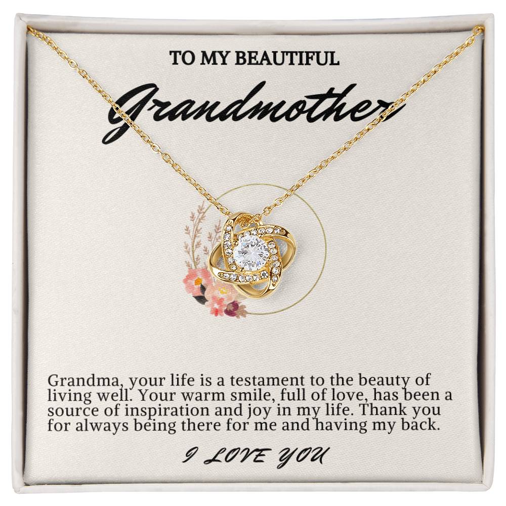 Grandmother Love Knot Necklace