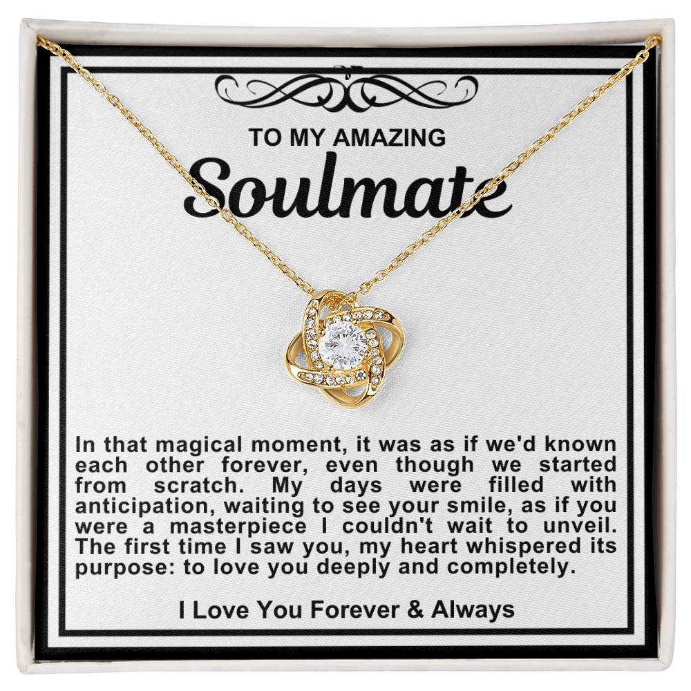 Soulmate Love Knot Necklace-Love You Deeply and Completely