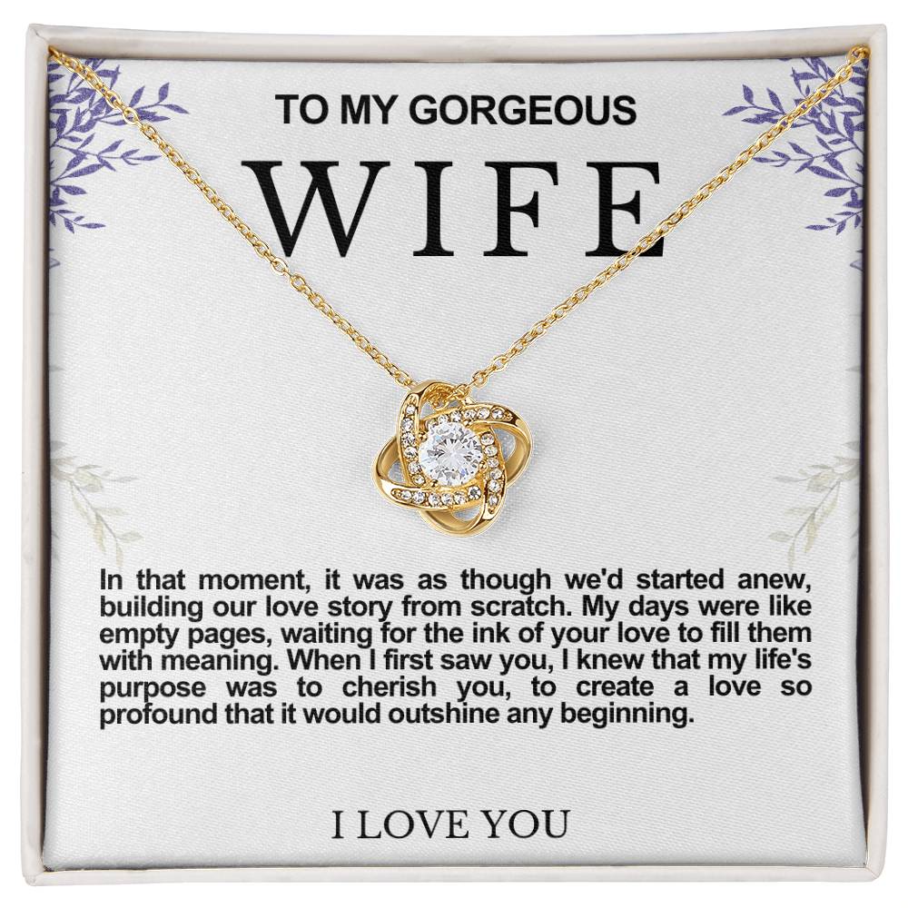 Wife Love Knot Necklace