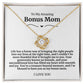 To My Amazing Bonus Mom Necklace