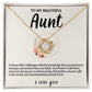 Aunt Love knot Necklace
