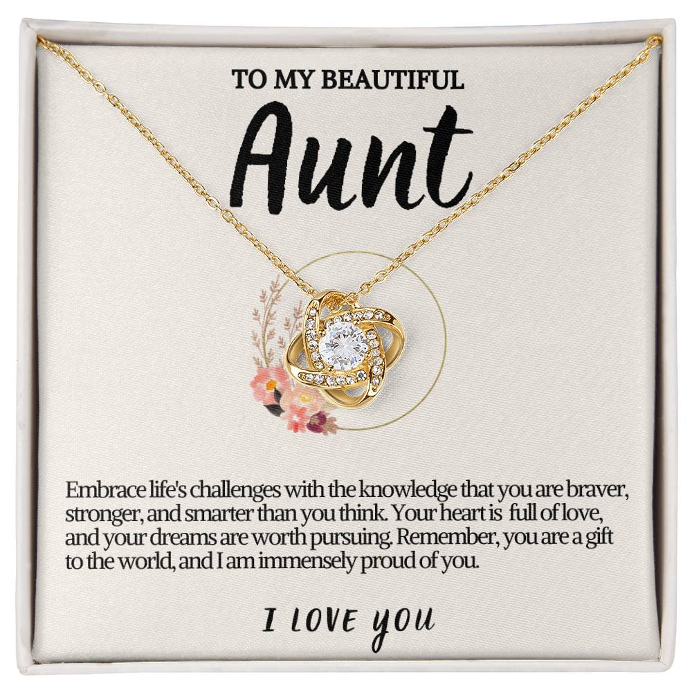 Aunt Love knot Necklace