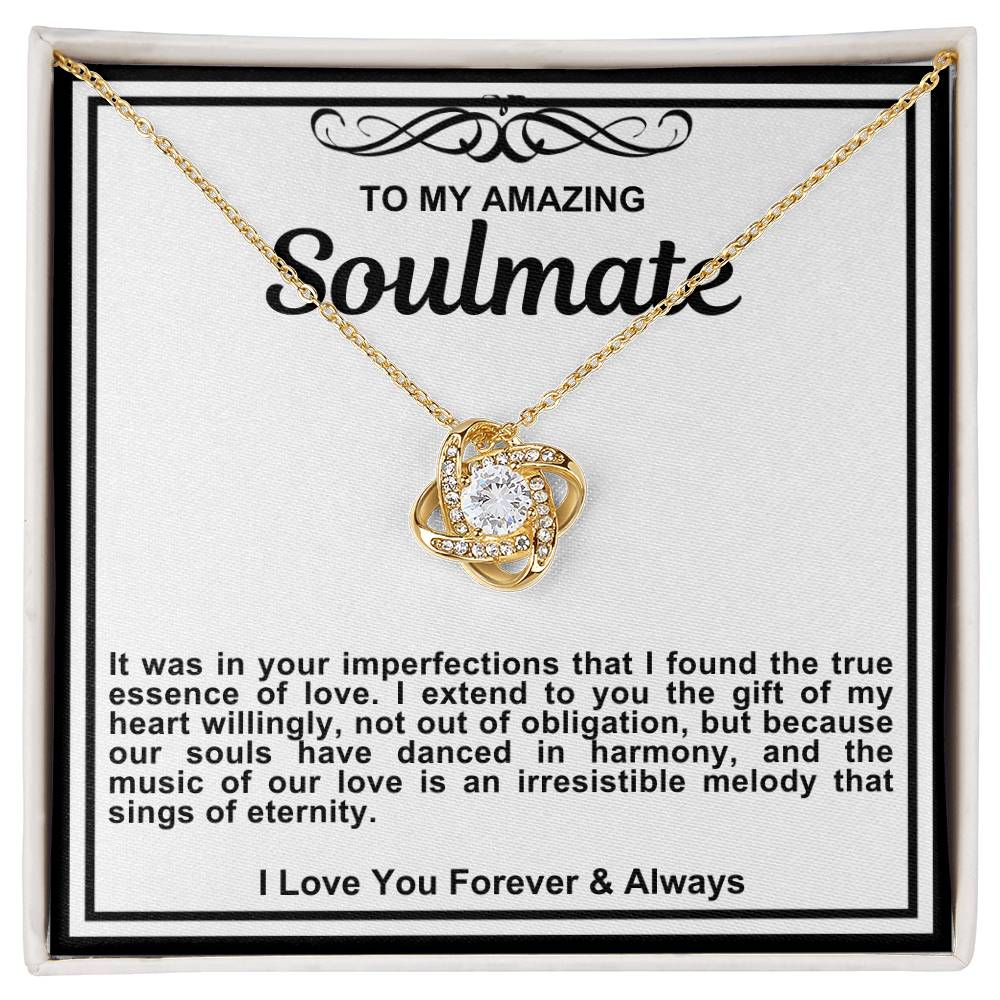 Soulmate Love Knot Necklace- I Found The True Essence Of Love