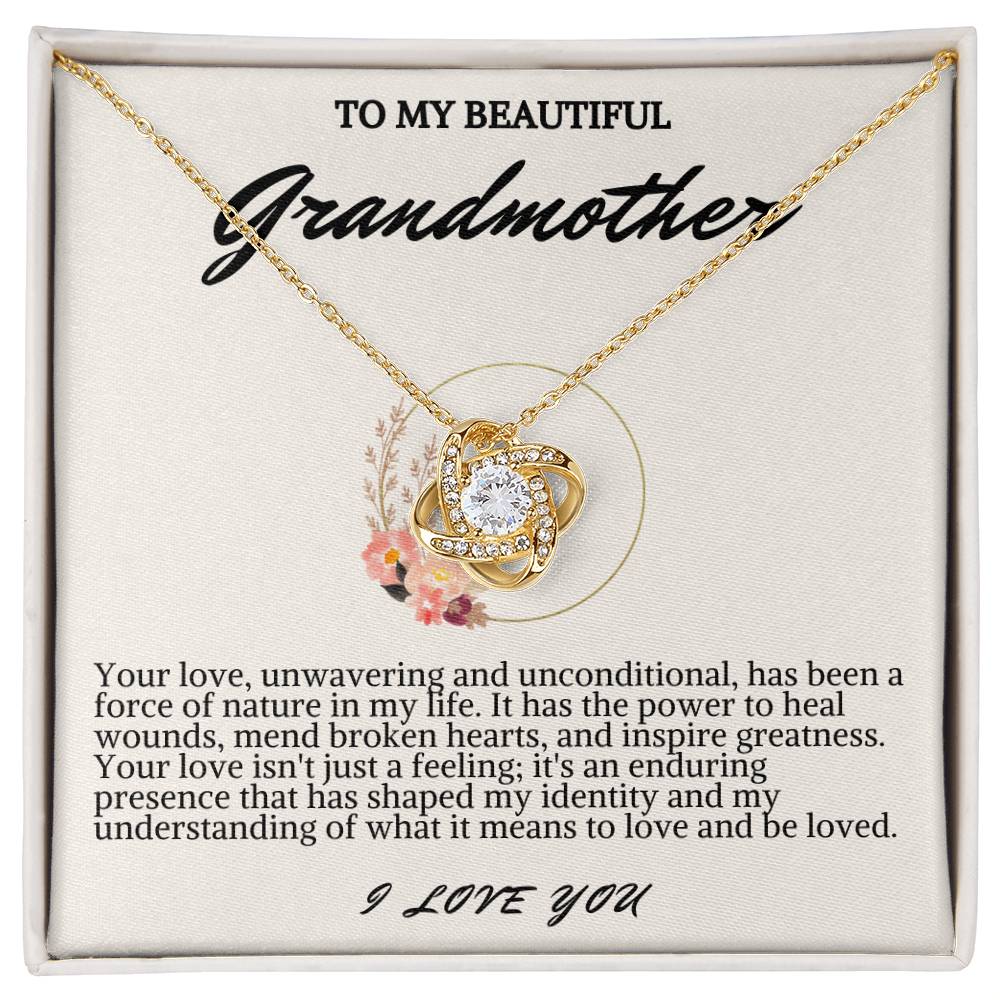 Grandmother Love Knot Necklace