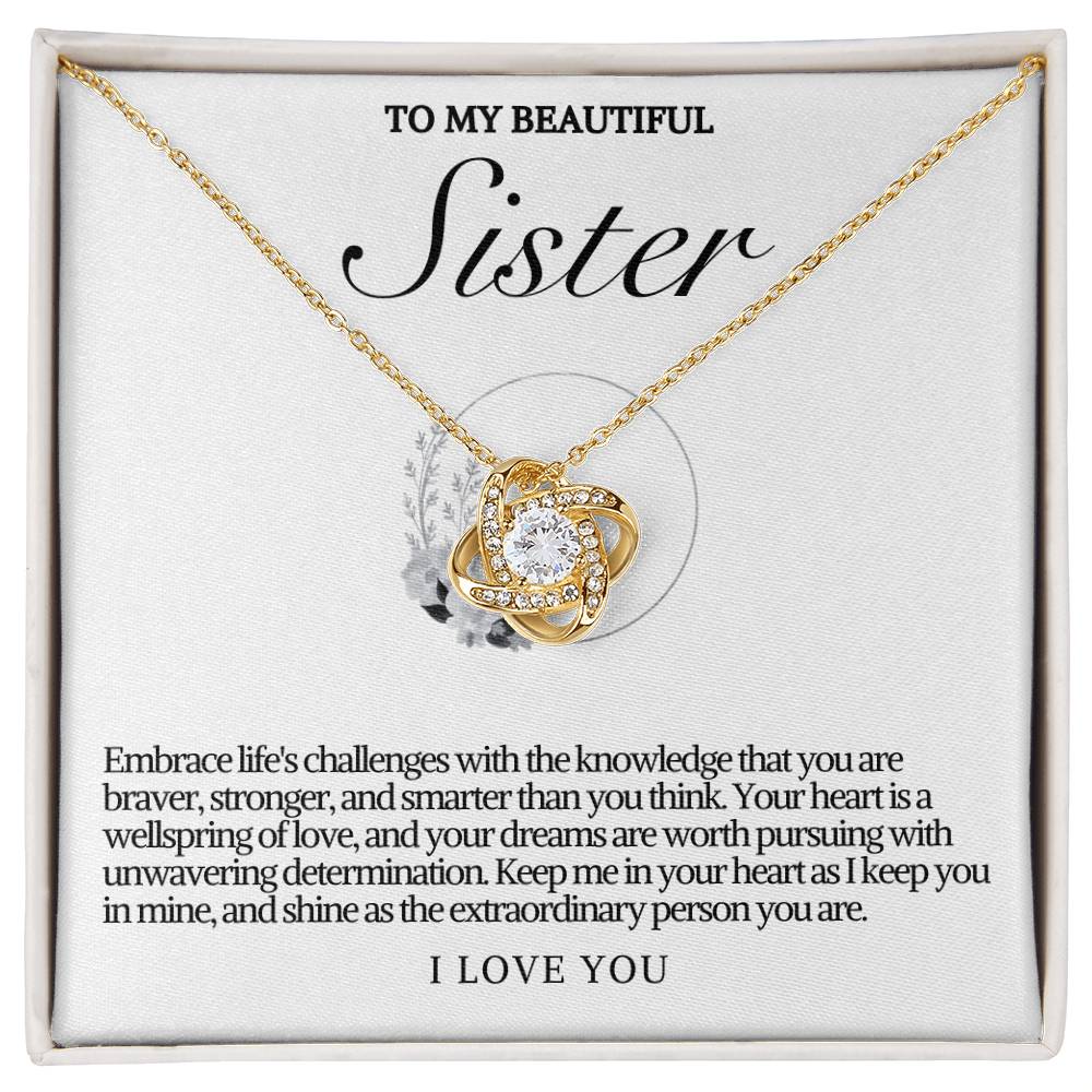 Sister Love Knot Necklace