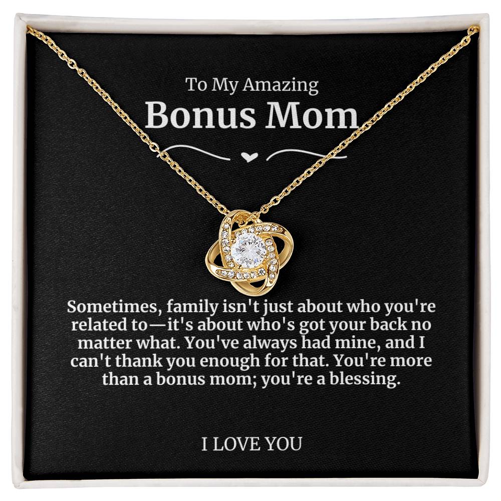 To My Amazing Bonus Mom Necklace