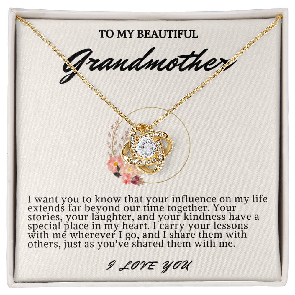 Grandmother Love Knot Necklace