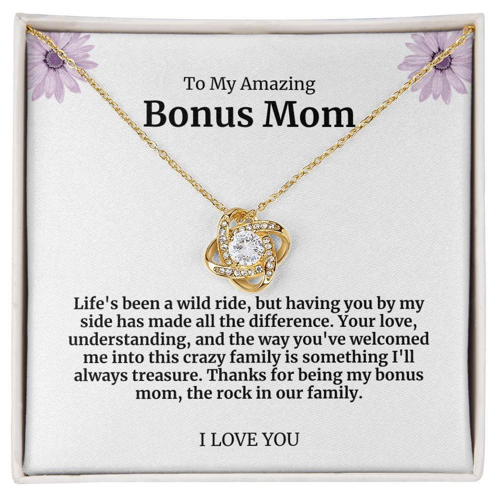 To My Amazing Bonus Mom Necklace