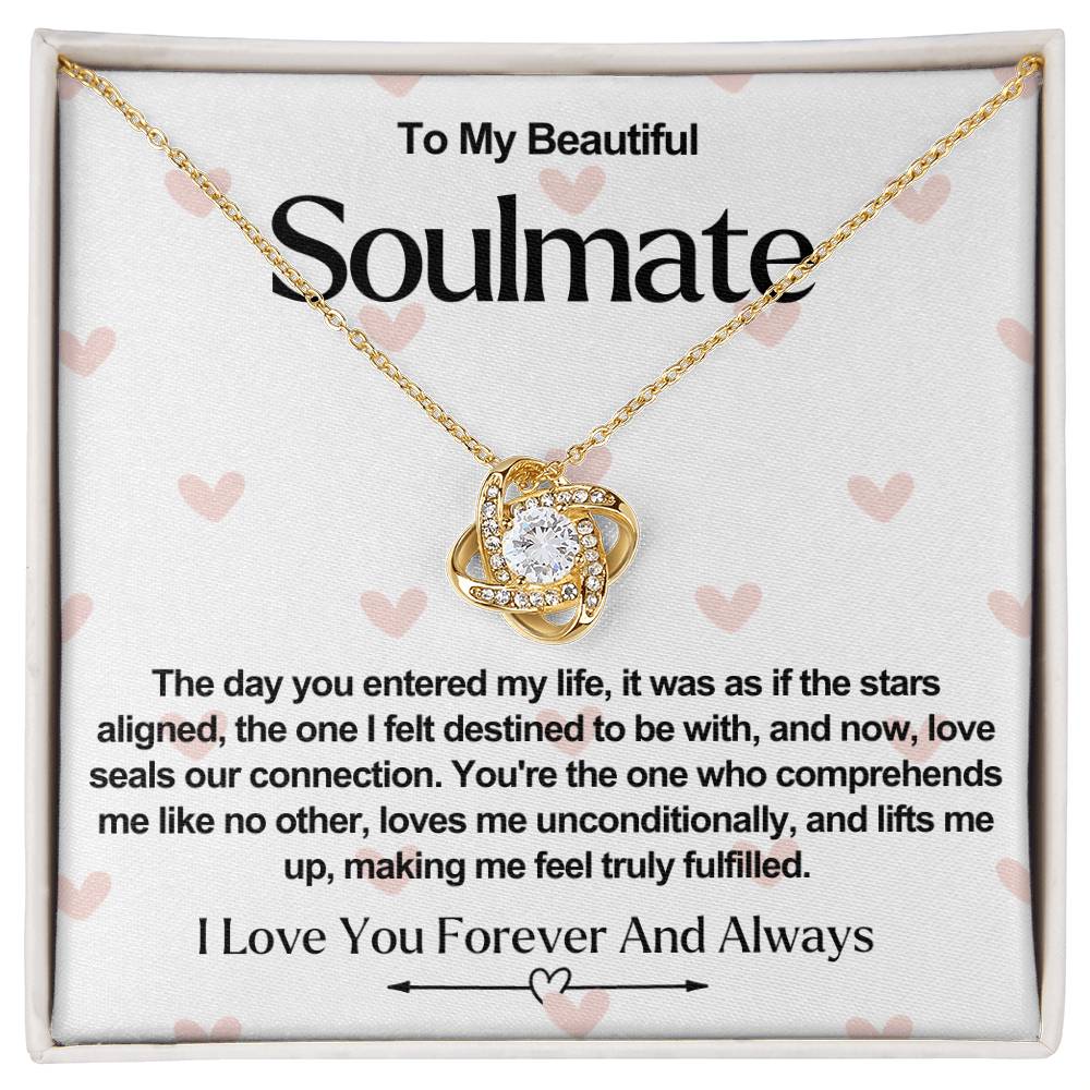 Soulmate Valentine Love Knot Necklace