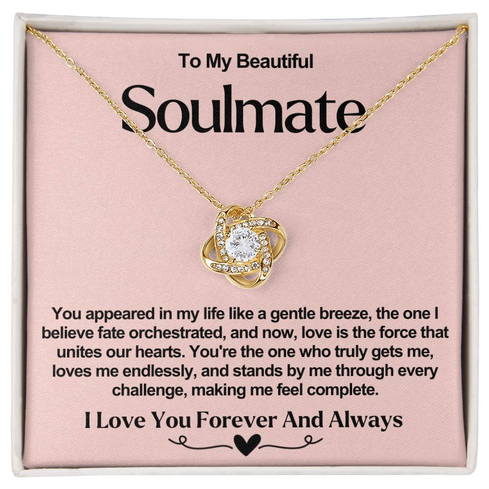 Soulmate Valentine Love Knot Necklace