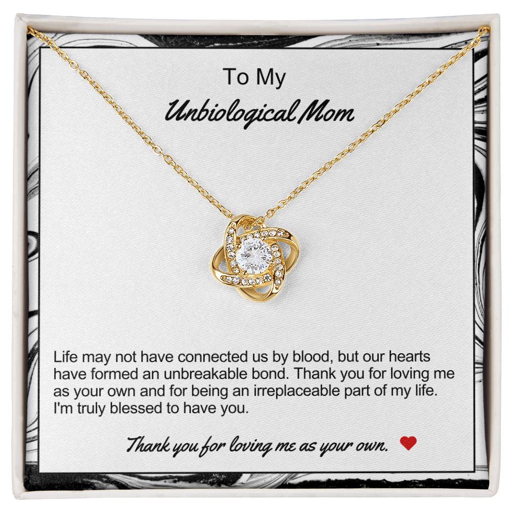 Unbiological Mom Love Knot Necklace