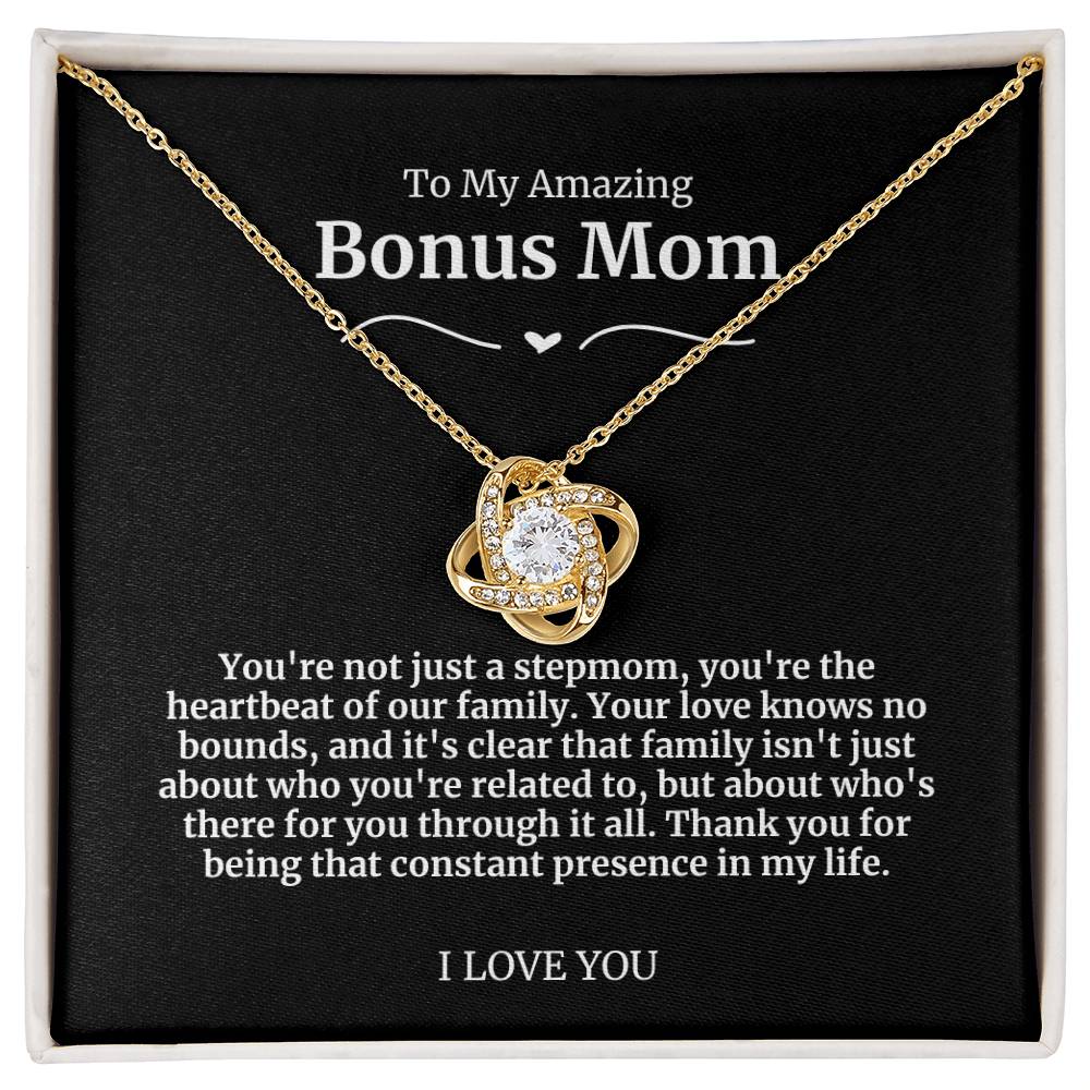 To My Amazing Bonus Mom Necklace