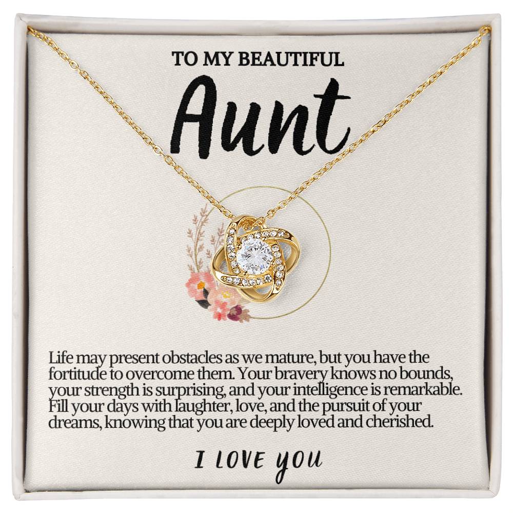 Aunt Love knot Necklace