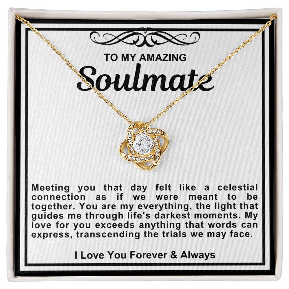 Soulmate Love Knot Necklace- You Are My Everything