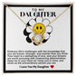 Daughter Smiling Daisy Love Knot Necklace