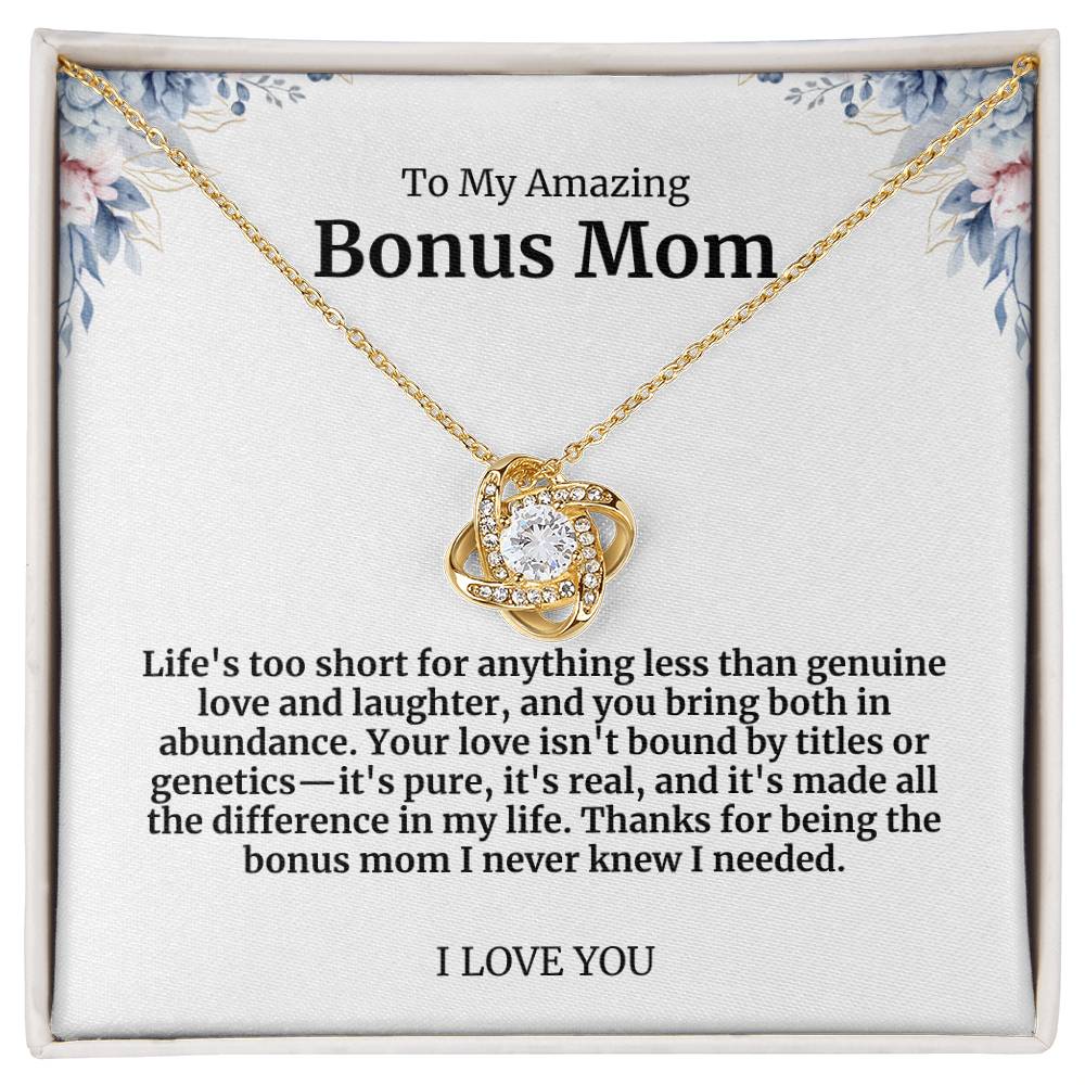 To My Amazing Bonus Mom Necklace