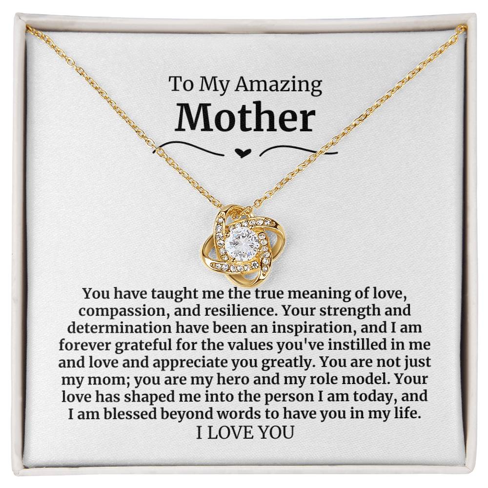 8 To My Amazing Mother Necklace