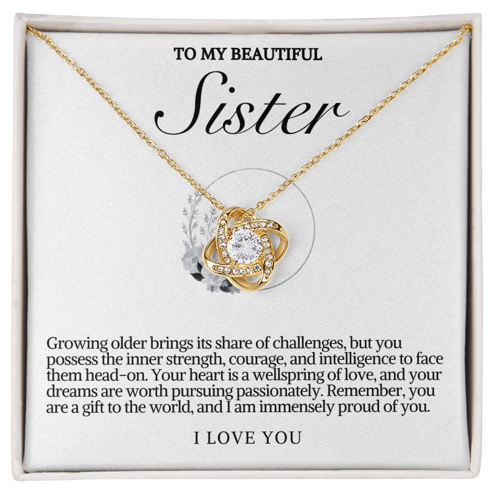 Sister Love Knot Necklace