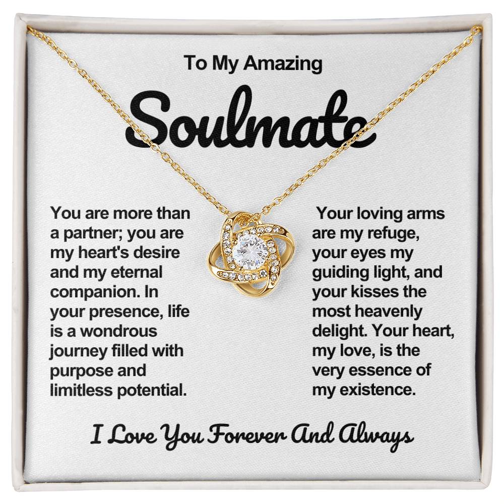 Soulmate Love knot Necklace- My Heart's Desire