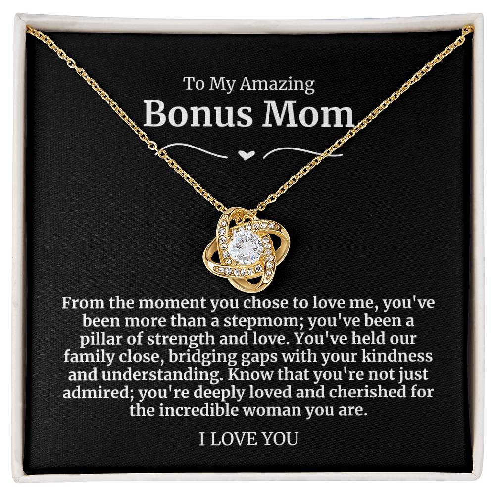 To My Amazing Bonus Mom Necklace