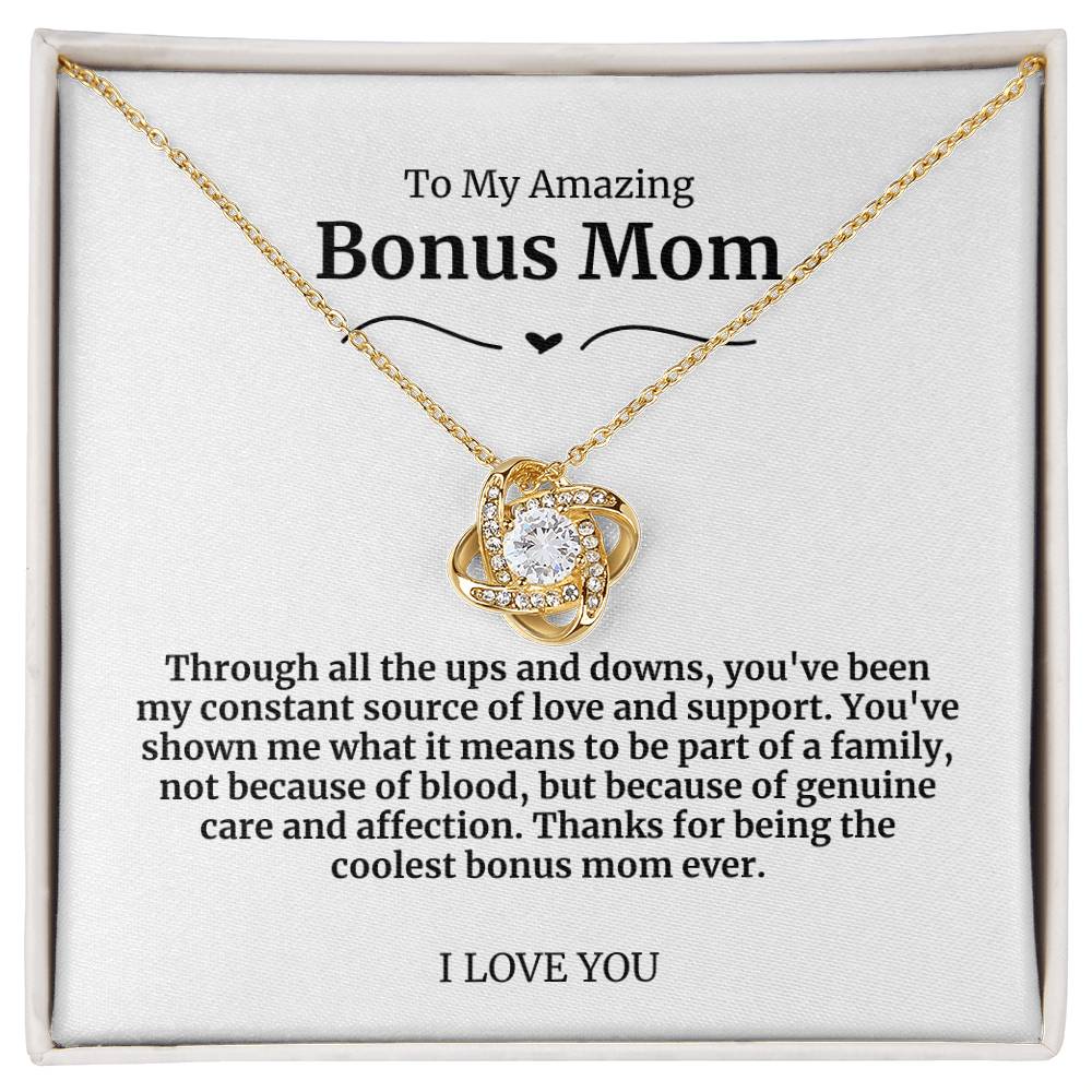 To My Amazing Bonus Mom Necklace