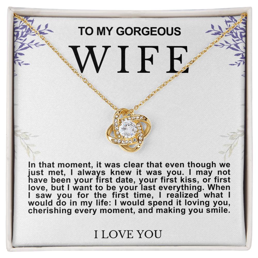 Wife Love Knot Necklace