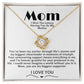 Mom Love Knot Necklace -Mom I Won the Lottery Having You as My Mother