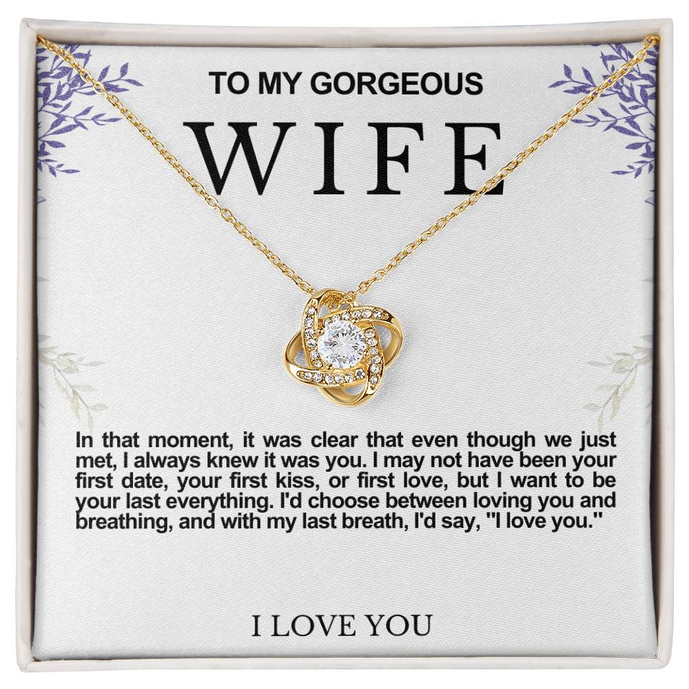 Wife Love Knot Necklace