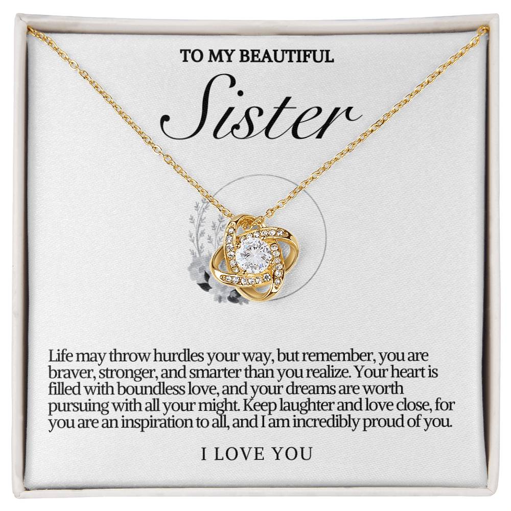 Sister Love Knot Necklace