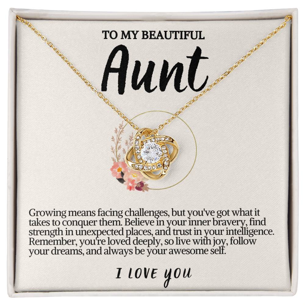 Aunt Love knot Necklace