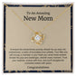 To An Amazing New Mom Love Knot Necklace