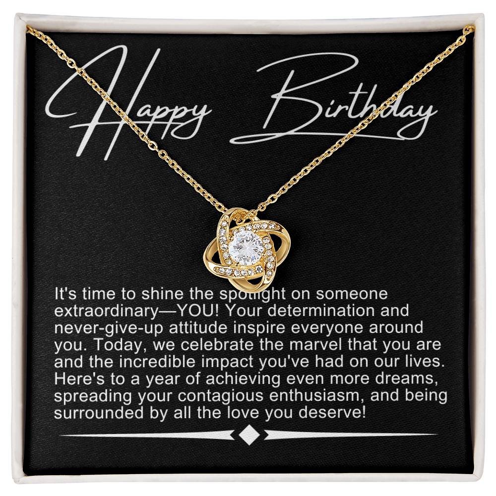 Happy Birthday Necklace