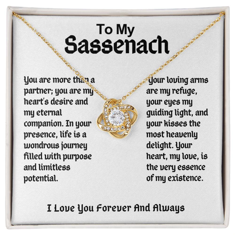 To My Sassenach Love Knot Necklace