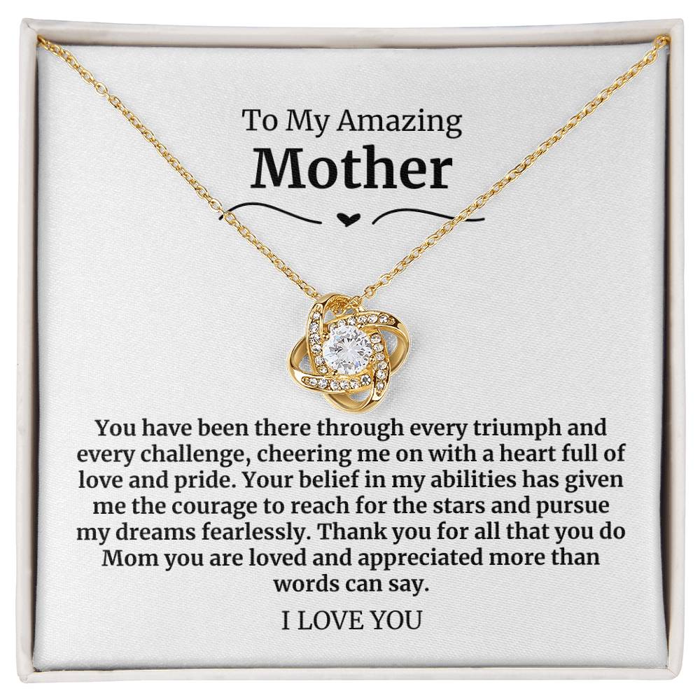 17 To My Amazing Mother Necklace