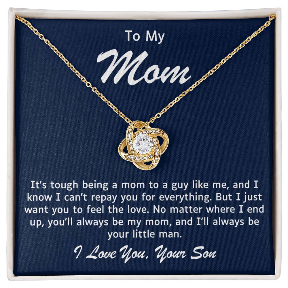 Mother Love Knot Necklace-You Will Always Be My Mom