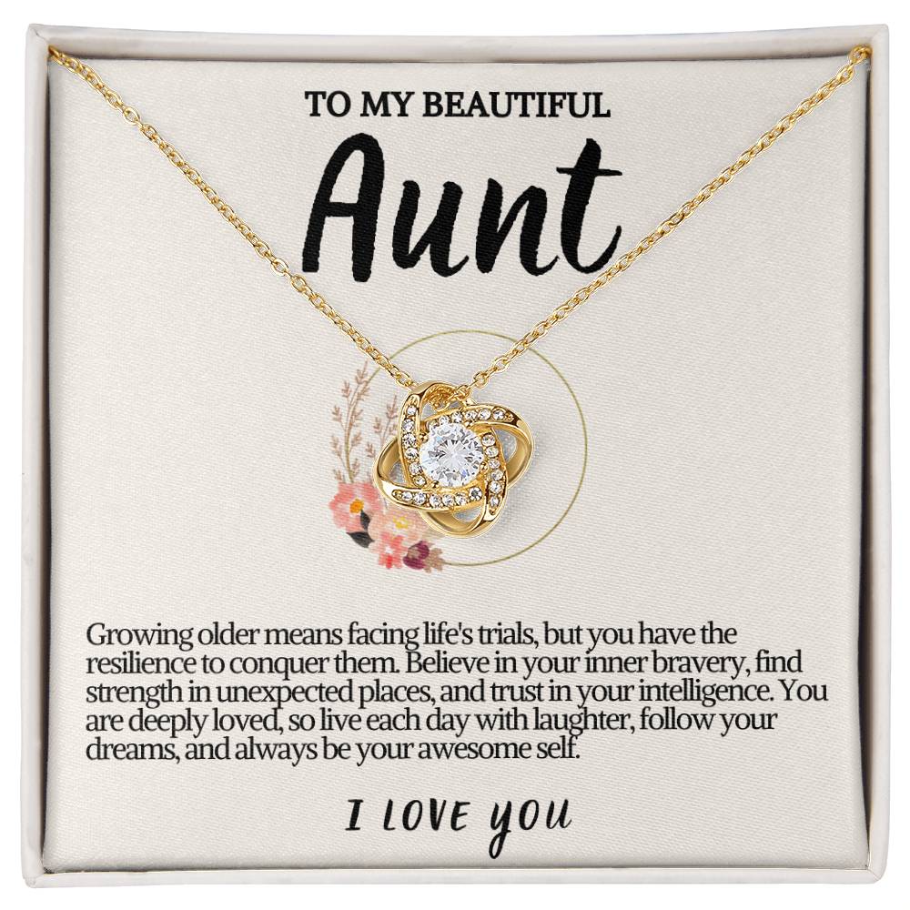 Aunt Love knot Necklace