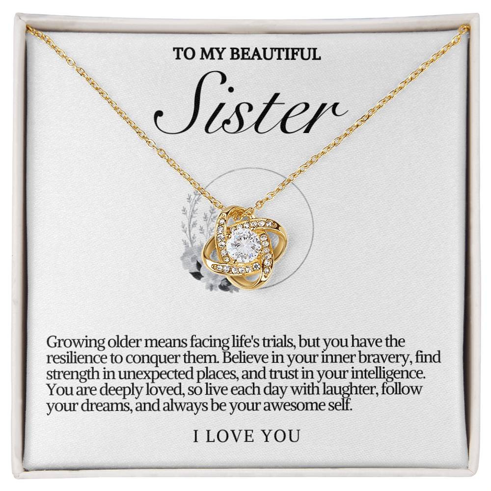 Sister Love Knot Necklace