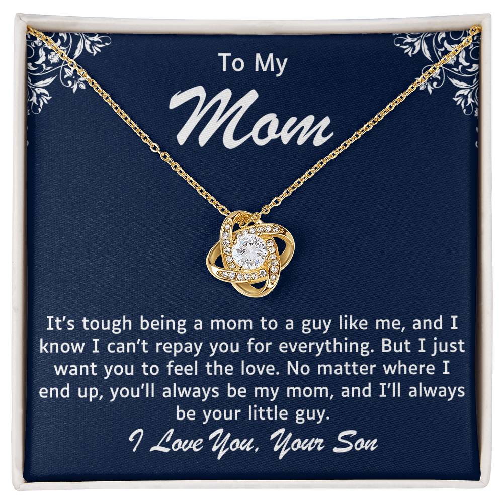 Mother Love Knot Necklace-You Will Always Be My Mom