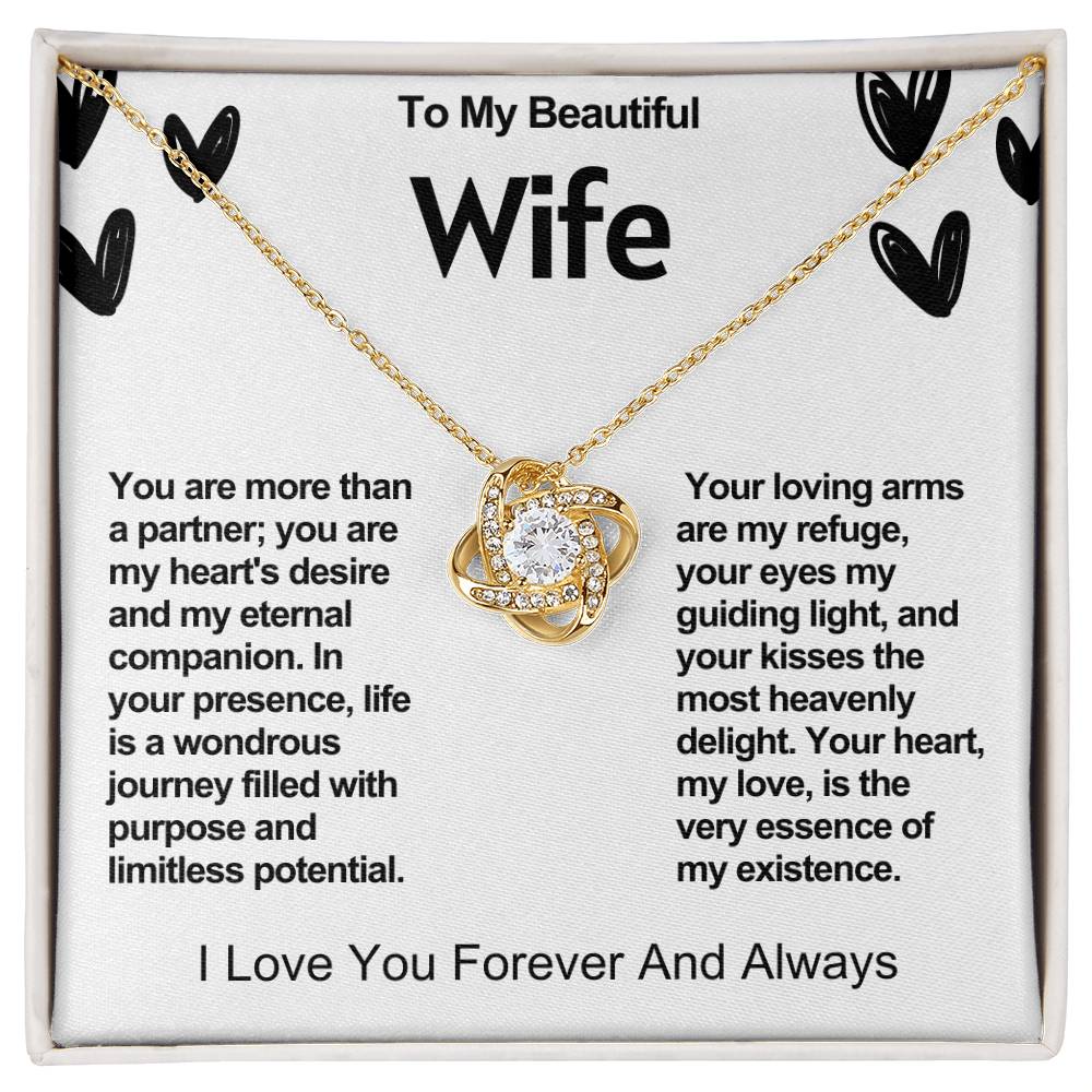 Wife Love Knot Valentine Necklace