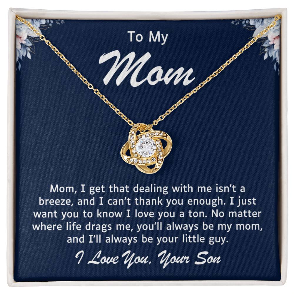 Mother Love Knot Necklace-You Will Always Be My Mom