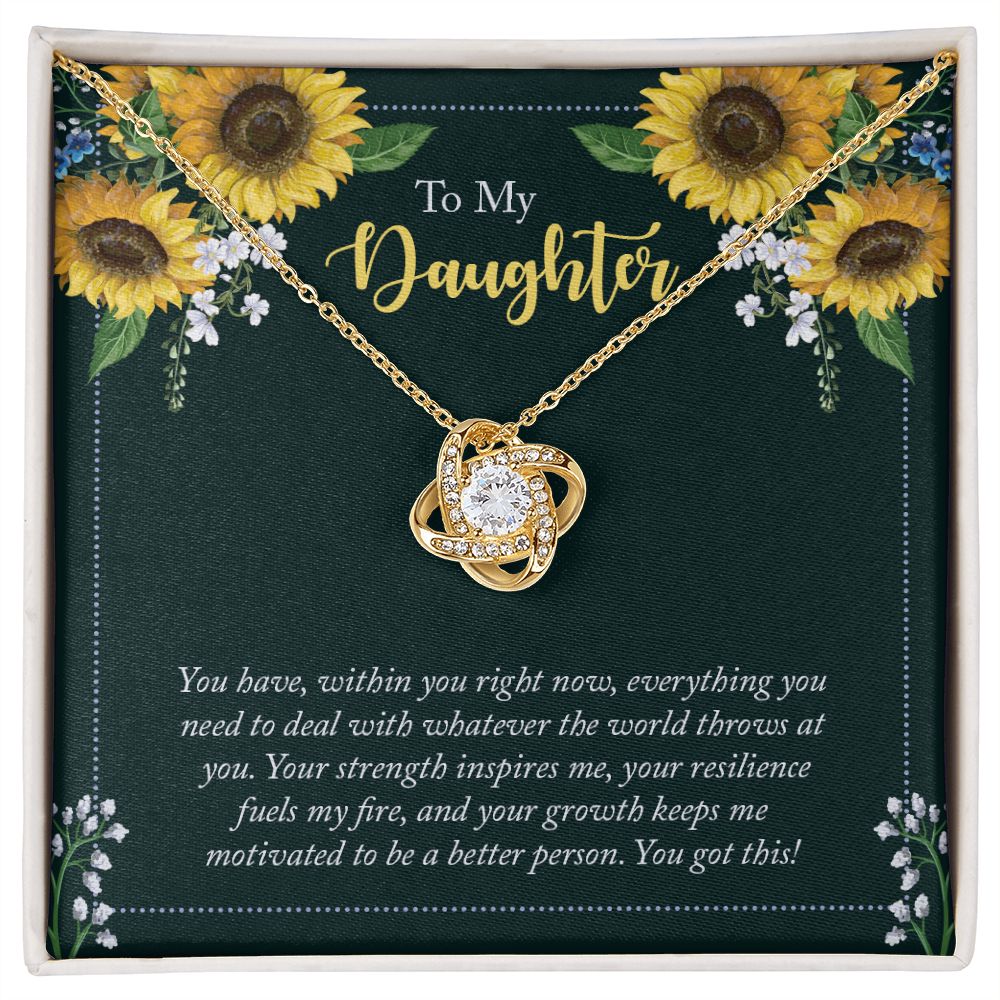 To My Daughter Necklace