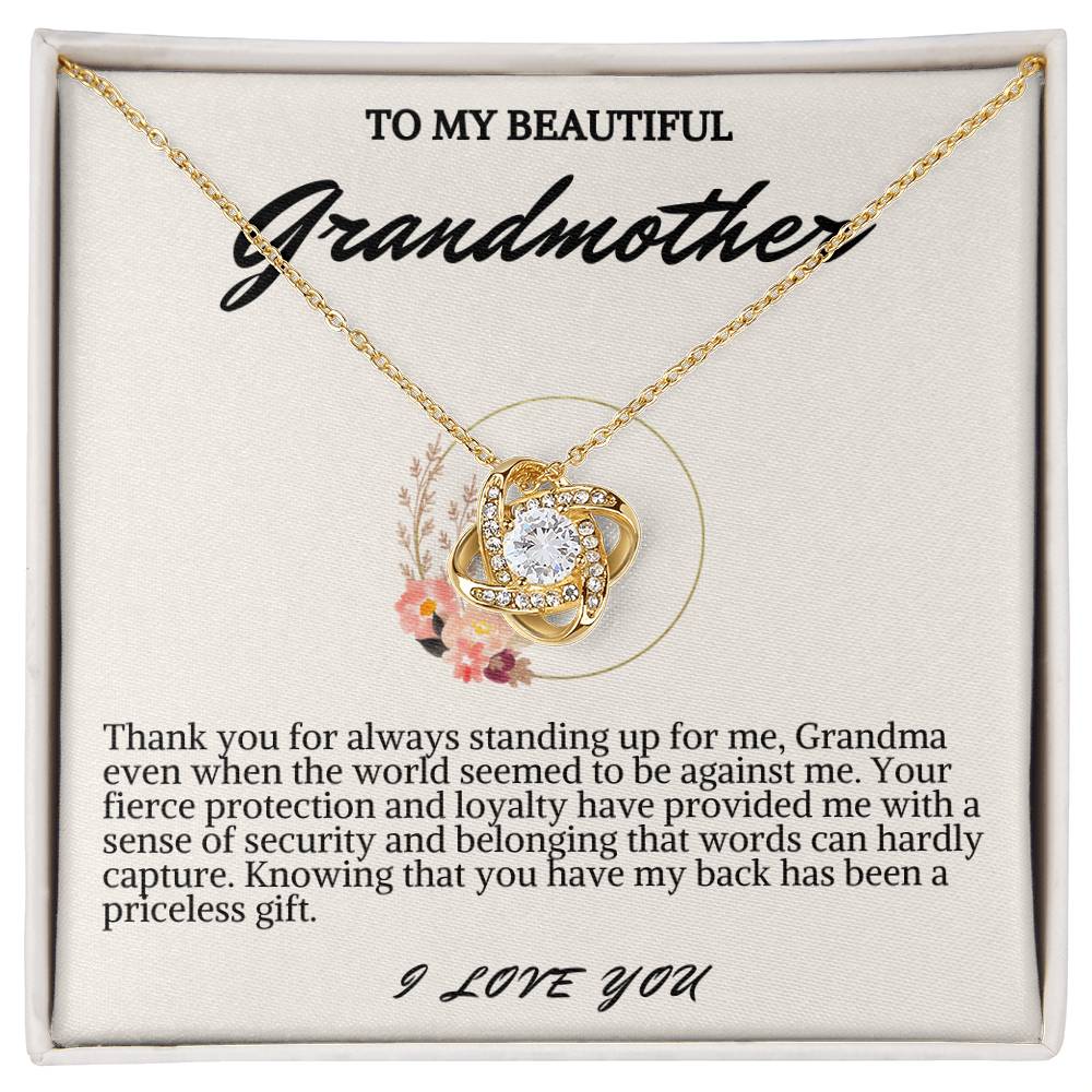 Grandmother Love Knot Necklace