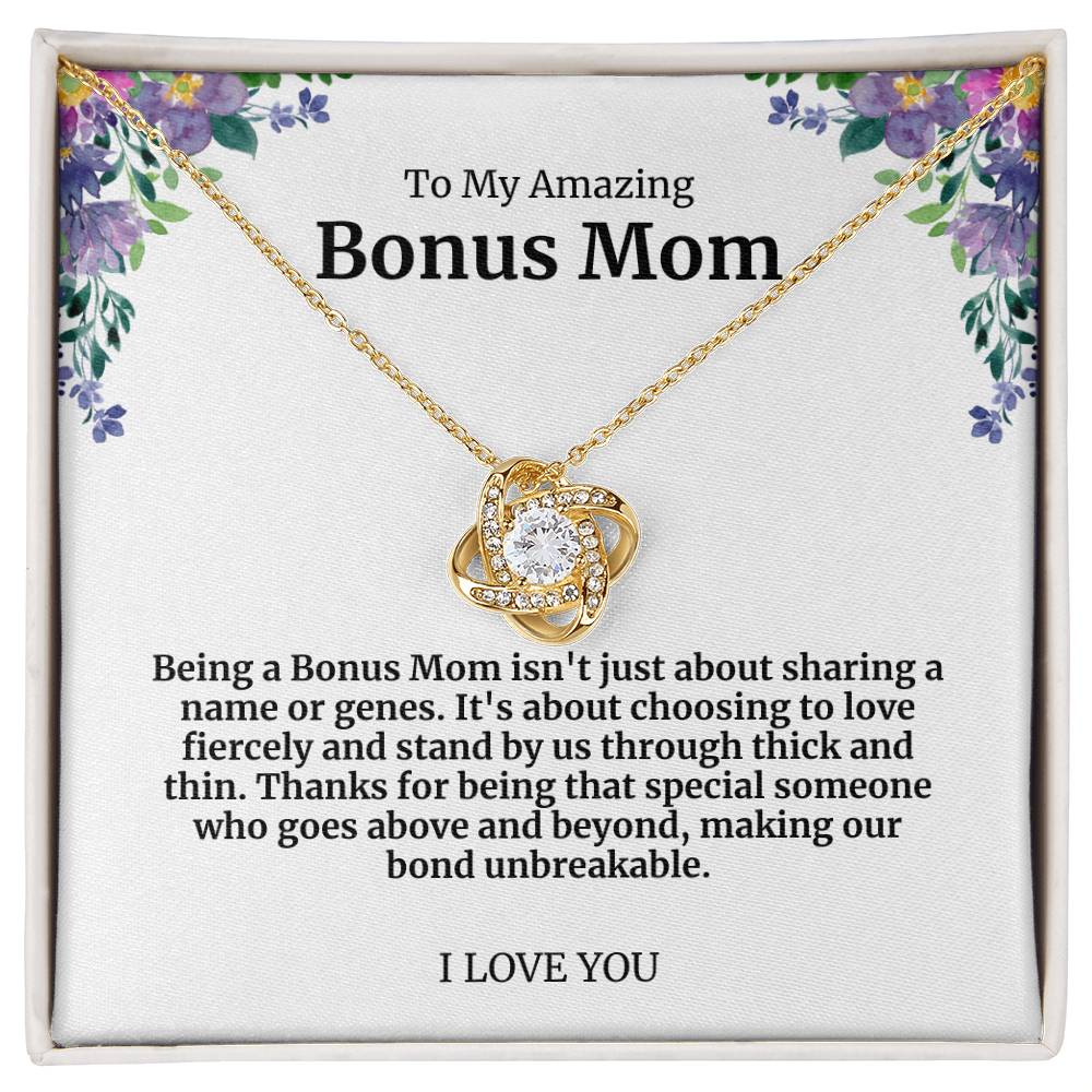 To My Amazing Bonus Mom Necklace