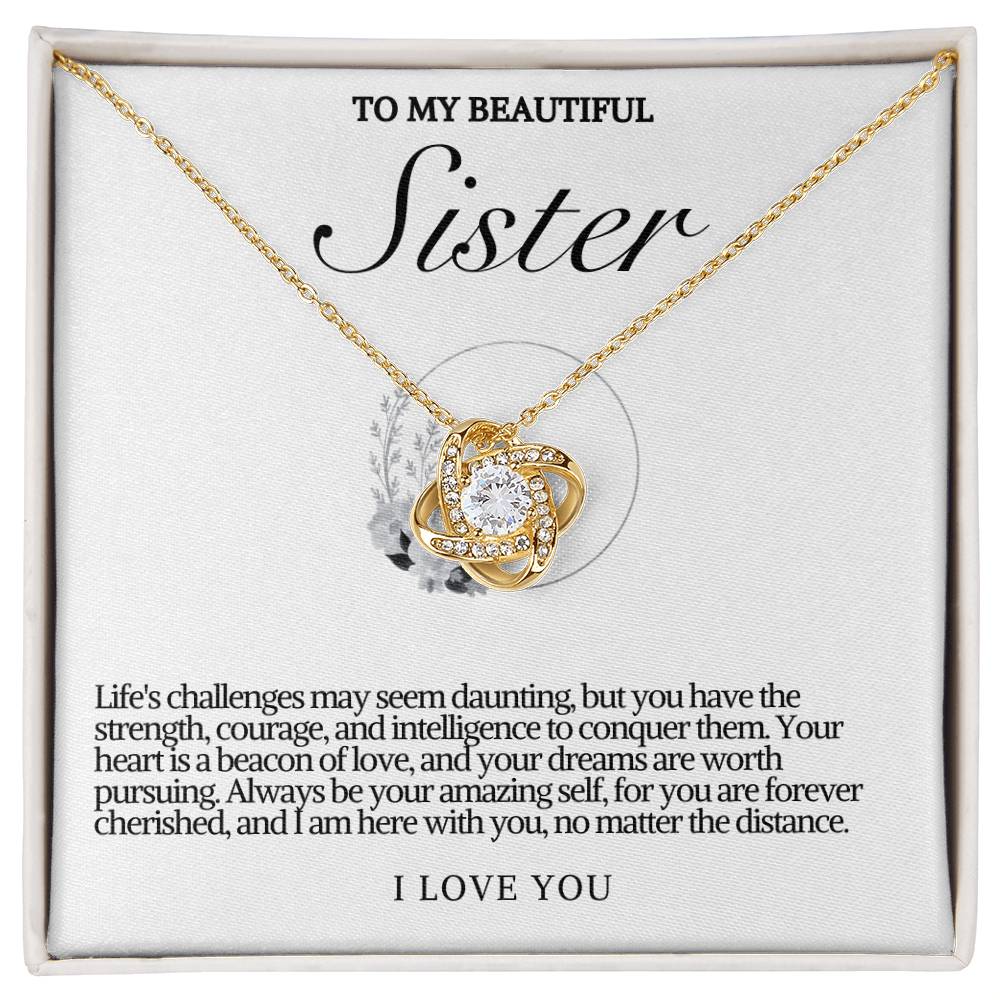 Sister Love Knot Necklace