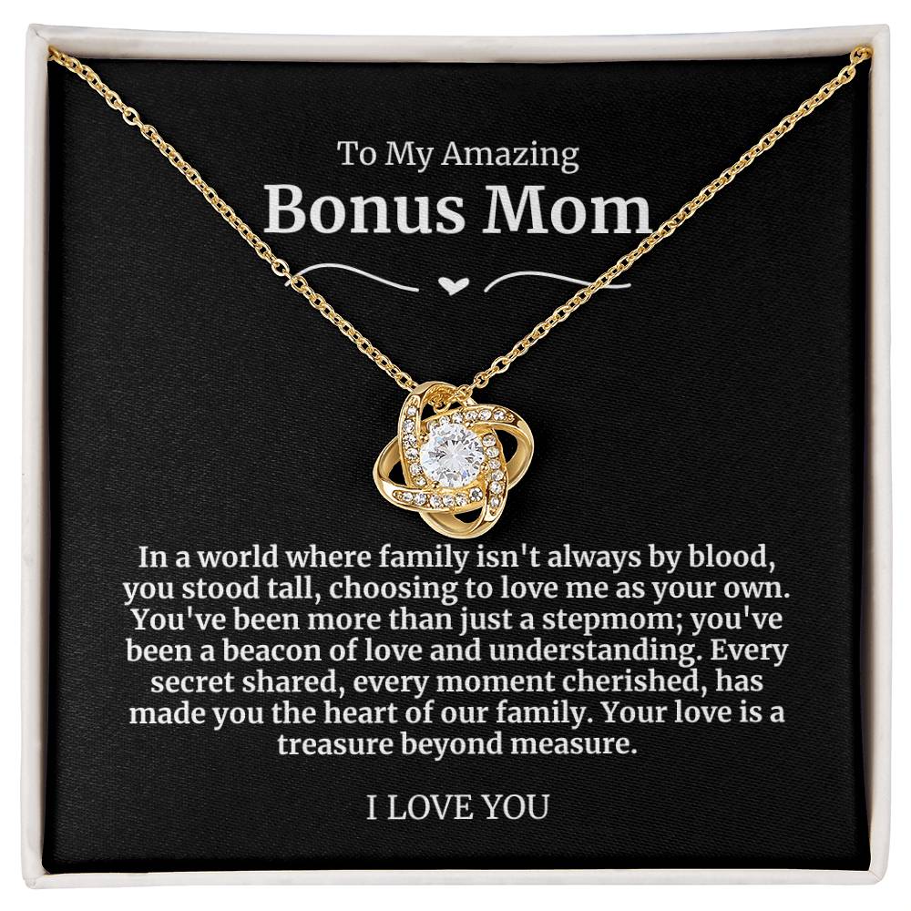 To My Amazing Bonus Mom Necklace