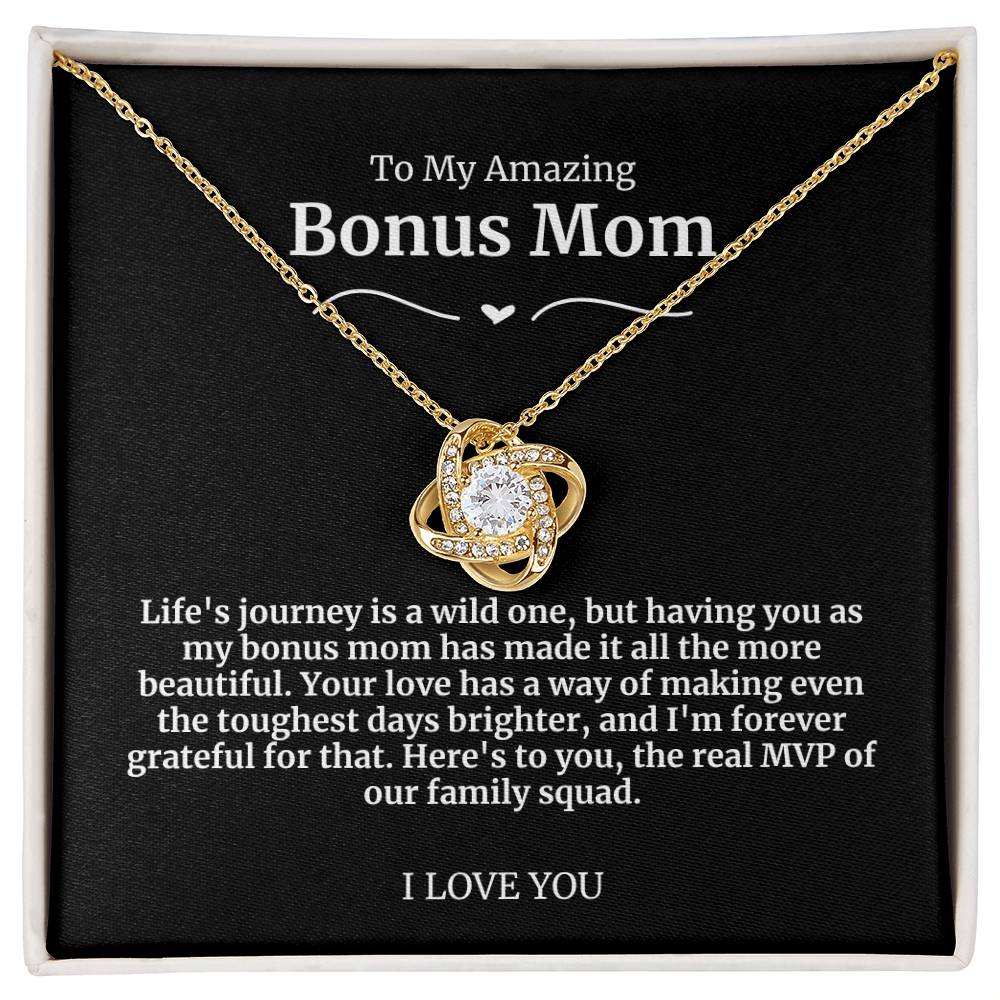 To My Amazing Bonus Mom Necklace